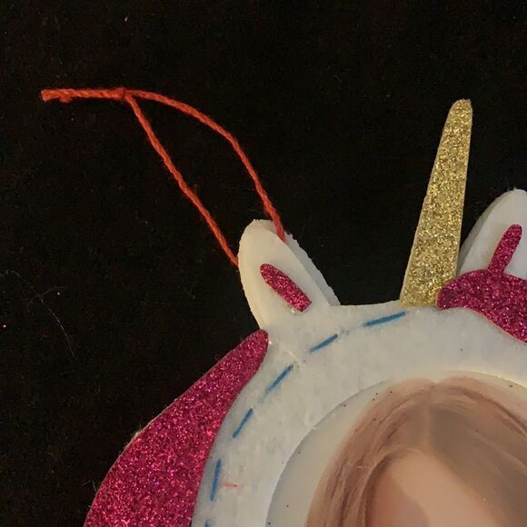 Christmas Personalized Felt Ornament Unicorn - Picture 6 of 6